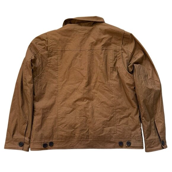 Skinler Size 2XL Brown Jacket Work Chore Coat Collared Lined Yellowstone - Picture 7 of 9